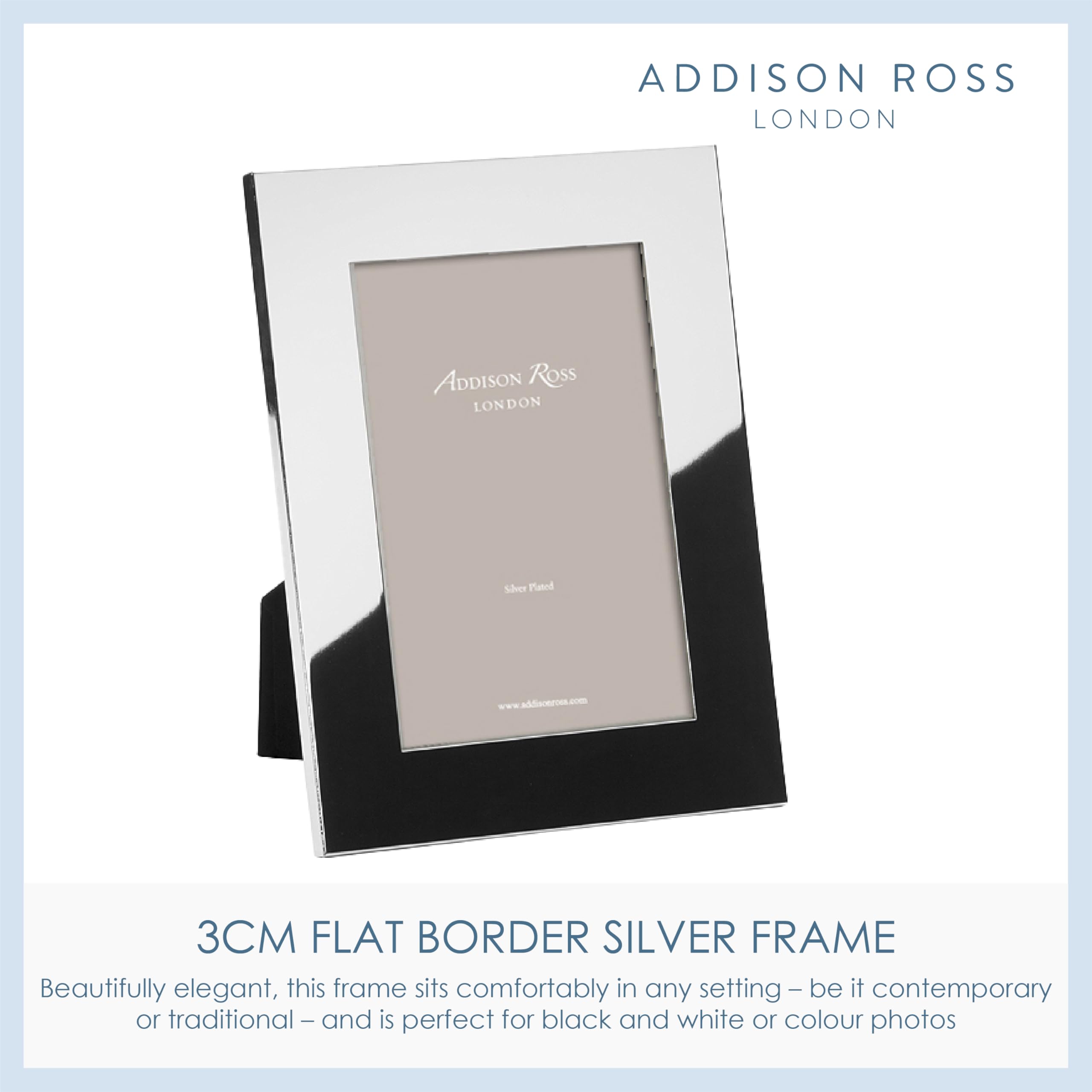 Amazon.com - Addison Ross, Essentials Photo Frame, Silver Plate